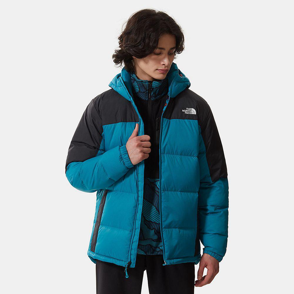The North Face Diablo Hooded Ανδρικα Μπουφάν Πουπουλένια - Σκουρο Μπλε / Μαυρα (SLAW87319)